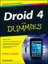 Droid 4 For Dummies (eBook)